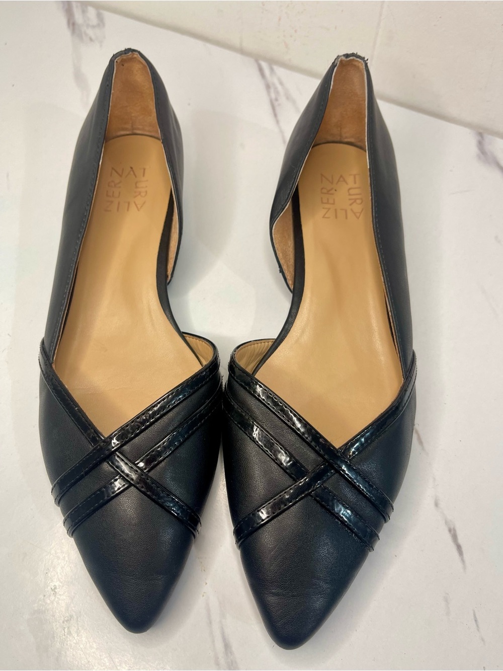Naturalizer Women's Black Paden Pump - flats Pointed Toes Dressy Shoes Size 7.5M - Picture 3 of 9